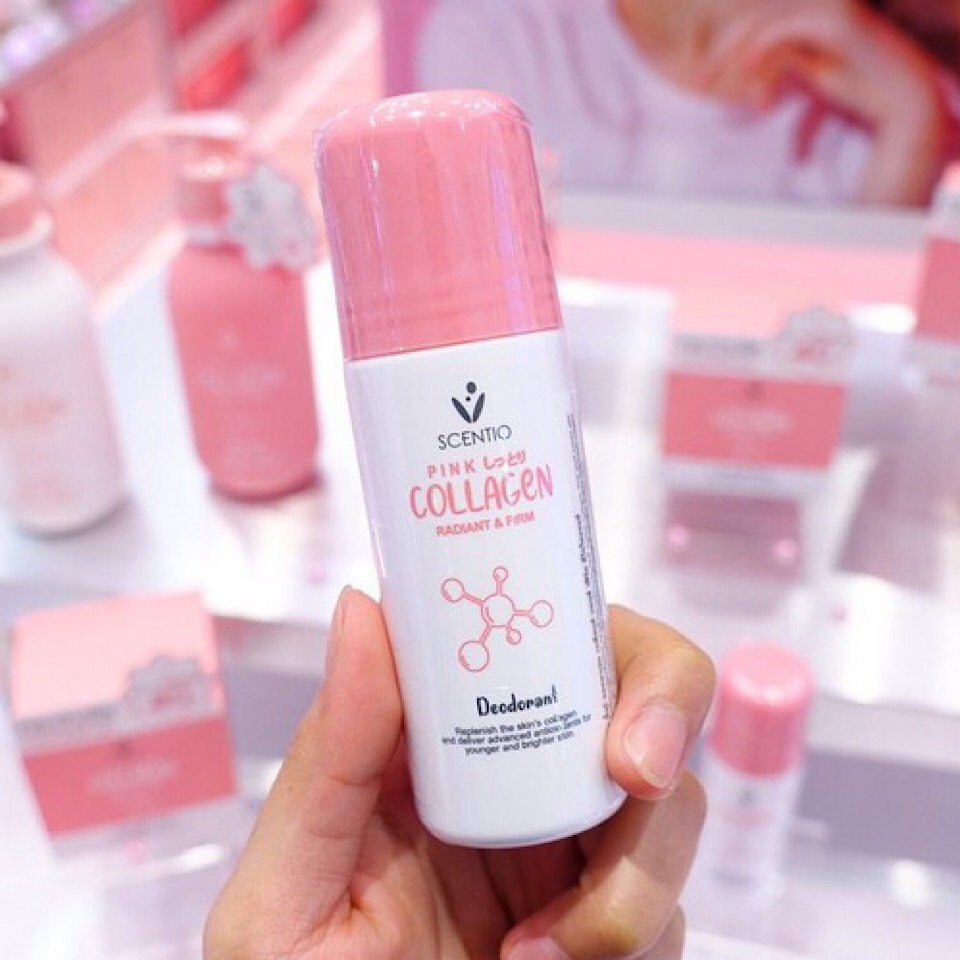 Lăn khử mùi và khô thoáng vùng da dưới cánh tay Scentio Pink Collagen 50ml